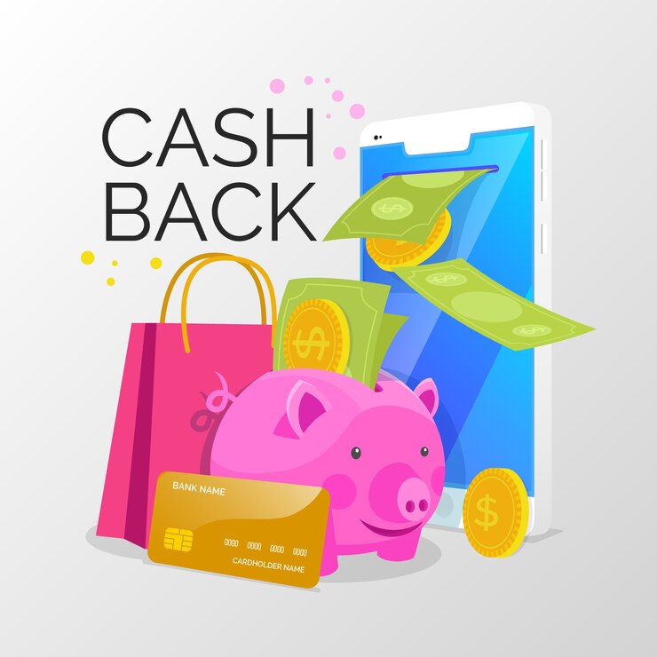 Vector gratuito concepto de devolución de dinero con hucha y descuento