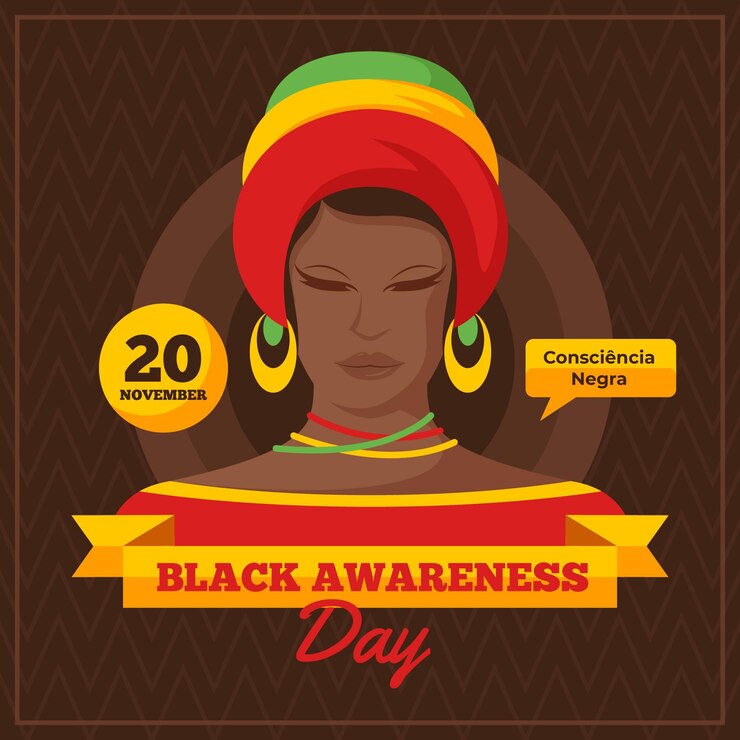 Vector gratuito concepto del día de la conciencia negra
