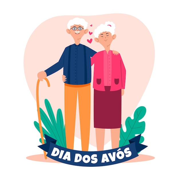 Concepto de dia dos avos dibujado a mano