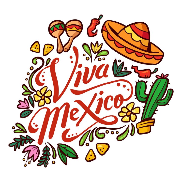 Vector gratuito concepto de día de independencia méxico dibujado a mano