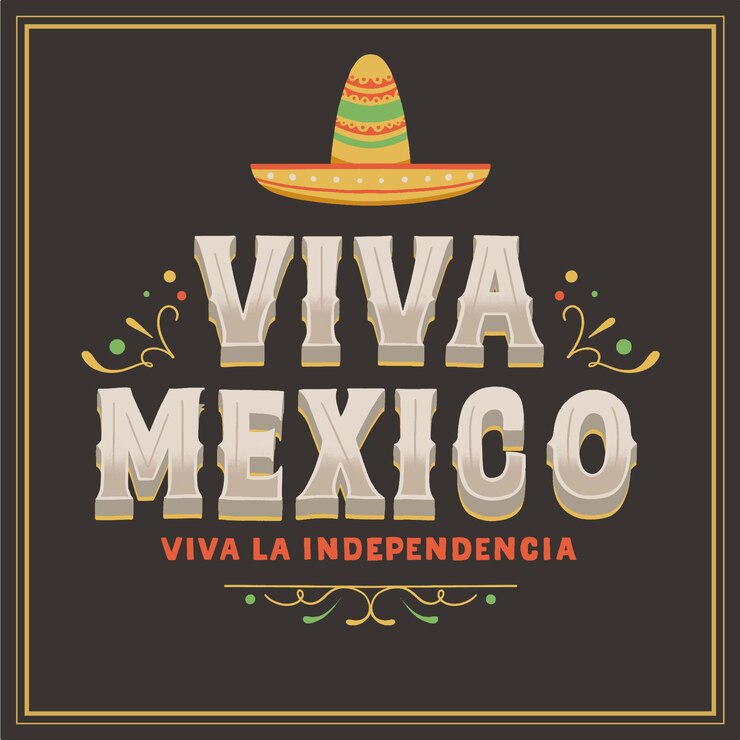 Vector gratuito concepto del día de la independencia de méxico