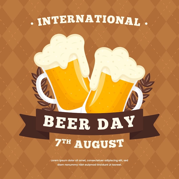 Concepto del día internacional de la cerveza