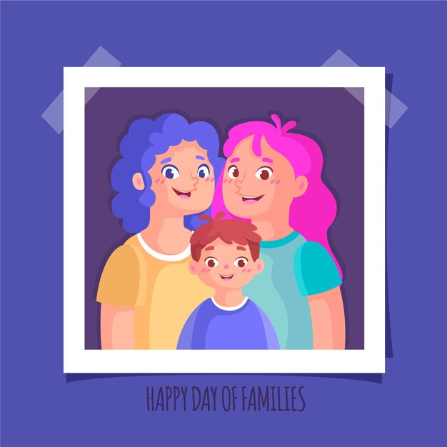 Concepto del día internacional de las familias