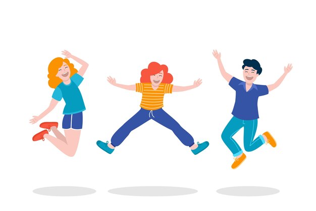 Concepto de día de la juventud de diseño plano
