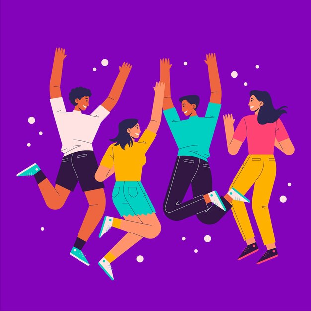 Concepto de día de la juventud de diseño plano