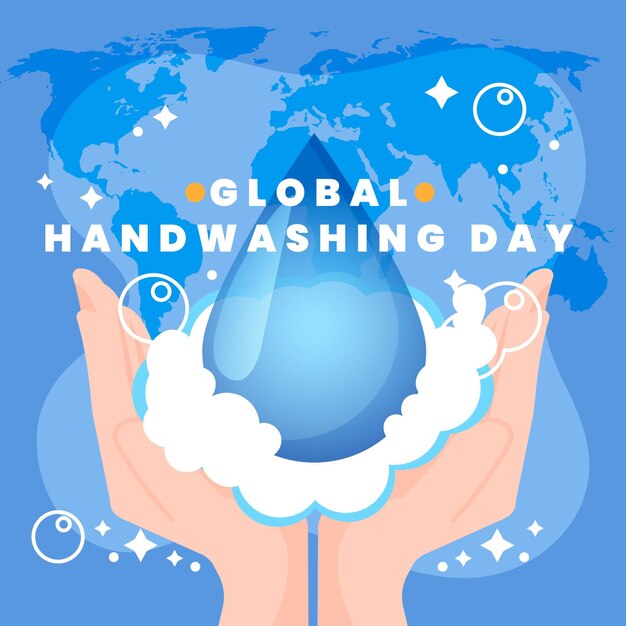 Concepto del día mundial del lavado de manos