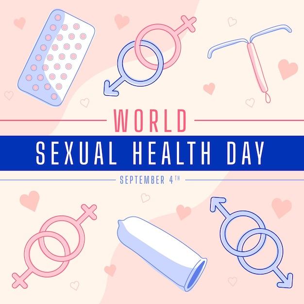 Vector gratuito concepto del día mundial de la salud sexual