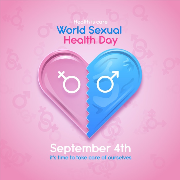 Vector gratuito concepto del día mundial de la salud sexual