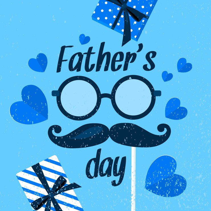 Vector gratuito concepto del día del padre en diseño plano