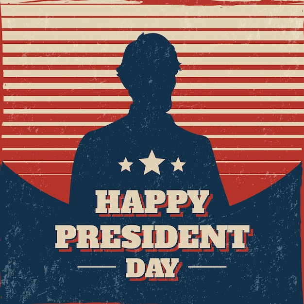 Vector gratuito concepto del día de los presidentes con diseño vintage