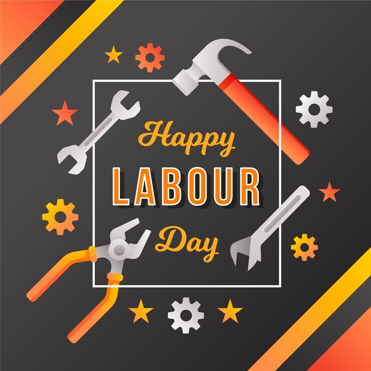 Vector gratuito concepto de día de trabajo de diseño plano