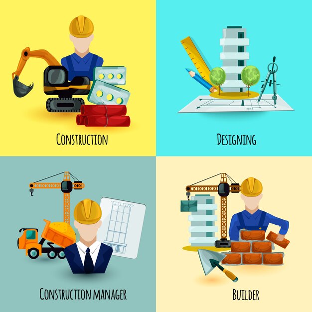 Concepto de diseño de arquitecto