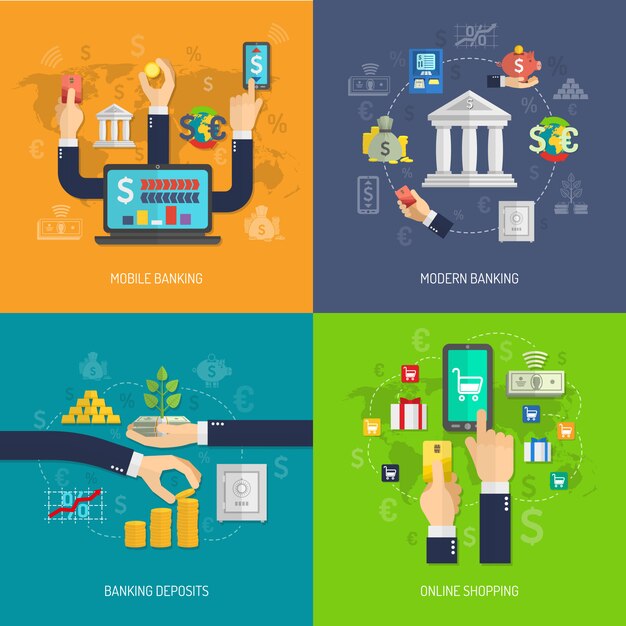 Concepto de diseño bancario