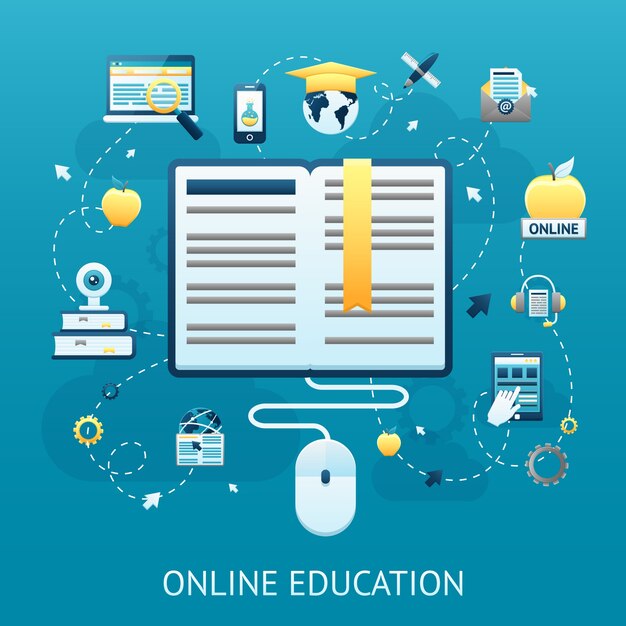 Concepto de diseño de educación en línea