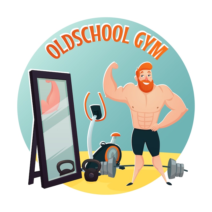 Vector gratuito concepto de diseño de escuela de gimnasio