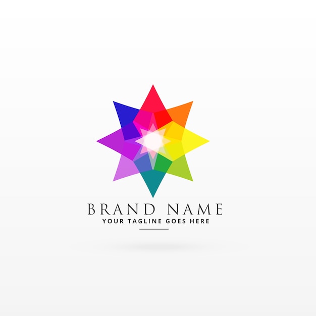 Concepto de diseño de logo colorido abstracto