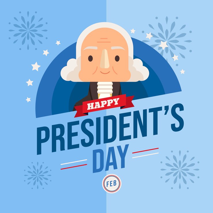 Vector gratuito concepto de diseño plano para el día de los presidentes.
