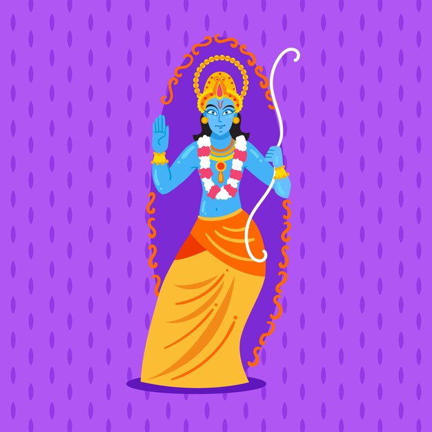 Concepto de diseño plano ram navami