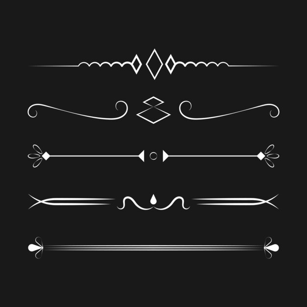 Concepto de diseño de vectores de colección de adornos
