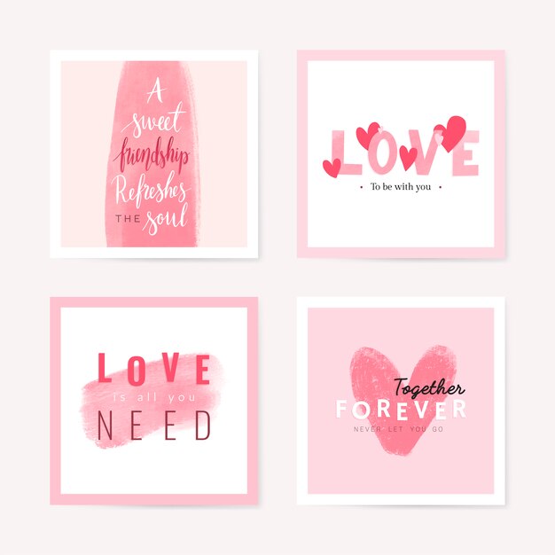 Concepto de diseño de vectores de San Valentín