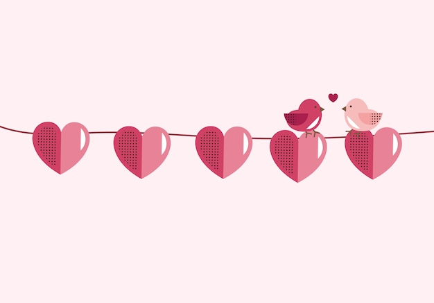 Concepto de diseño de vectores de San Valentín