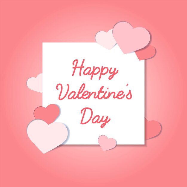 Concepto de diseño vectorial de día de San Valentín