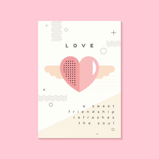 Concepto de diseño vectorial de día de San Valentín