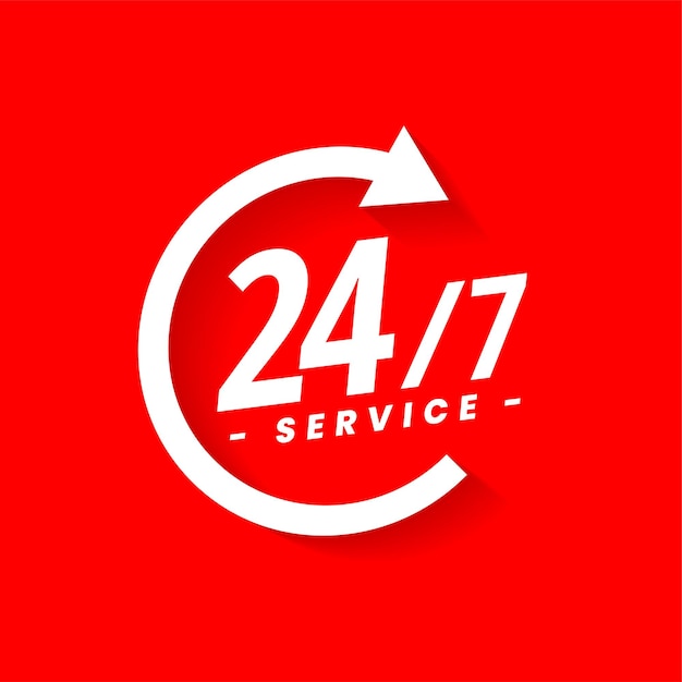 Concepto de disponibilidad del servicio las 24 horas y los 7 días