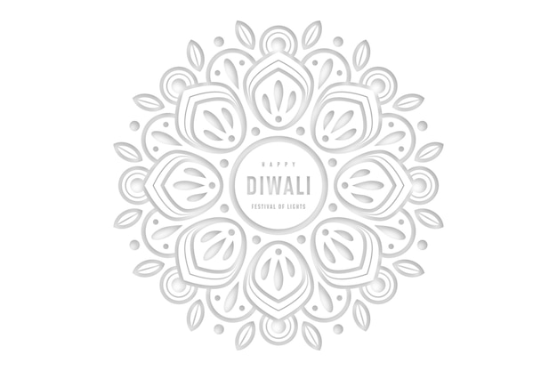 Vector gratuito concepto de diwali en estilo papel