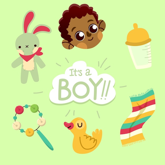 Concepto de ducha de bebé