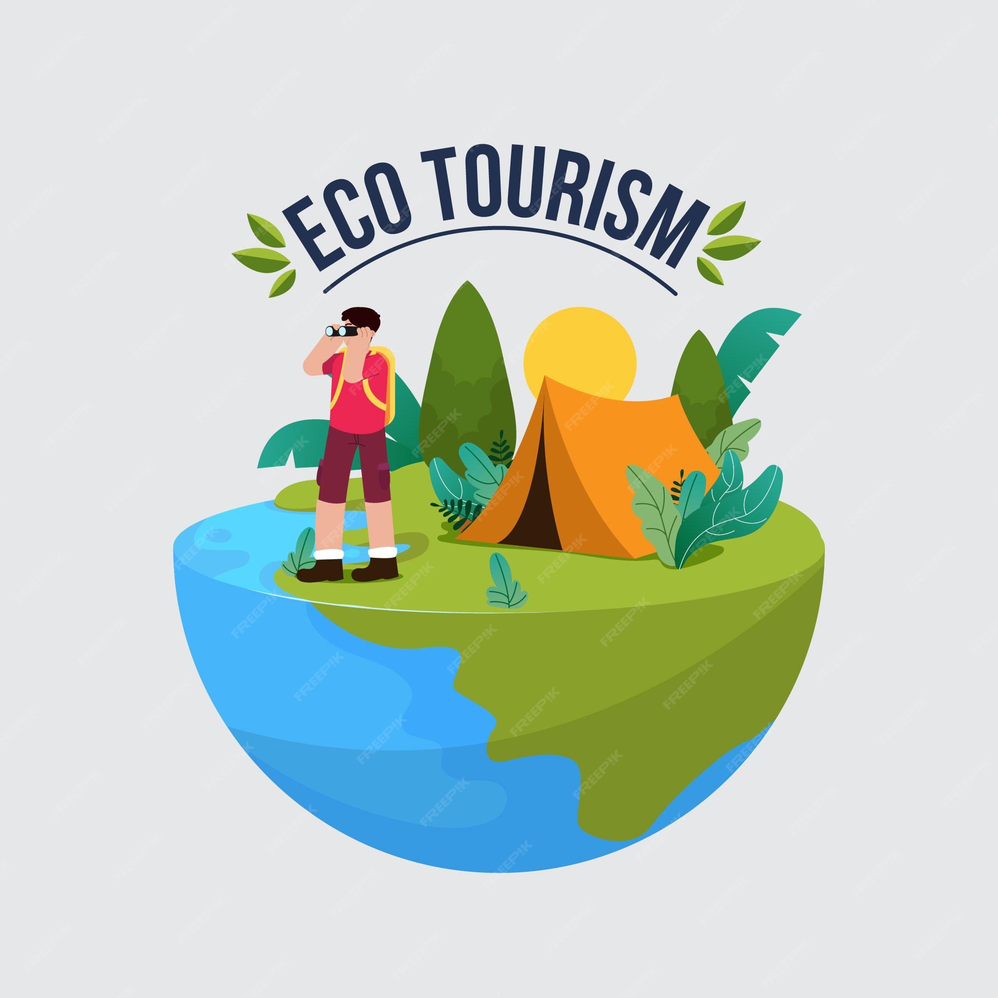 Concepto de ecoturismo | Vector Gratis