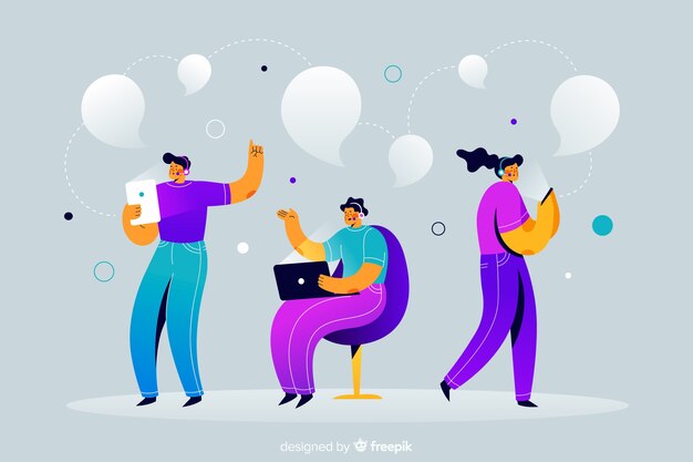 Concepto de equipos de conexión para la página de inicio