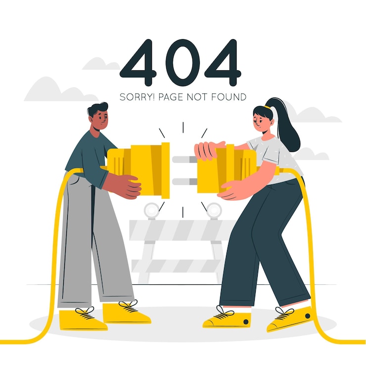 Vector gratuito concepto de error para landing page