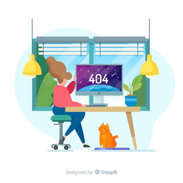 Concepto de error para landing page