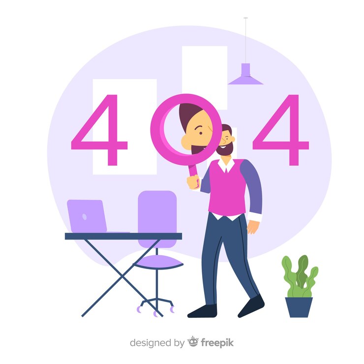 Vector gratuito concepto de error para landing page
