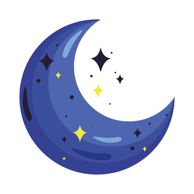 concepto esotérico de luna creciente