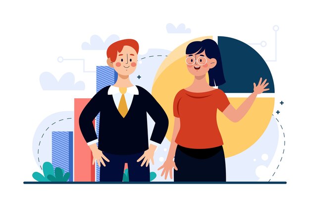 Concepto de estrategia empresarial dibujada a mano