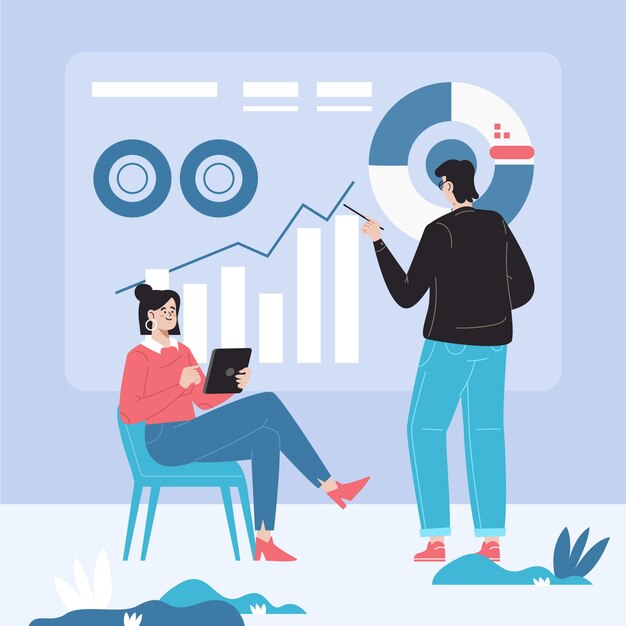 Concepto de estrategia empresarial dibujada a mano