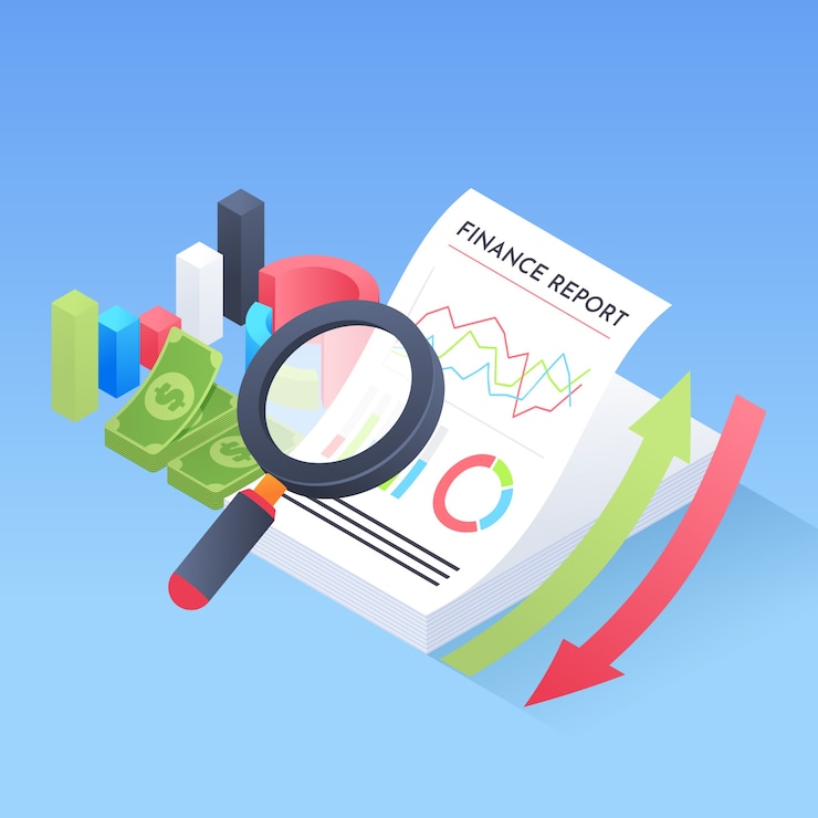 Vector gratuito concepto de evaluación de crédito gradiente