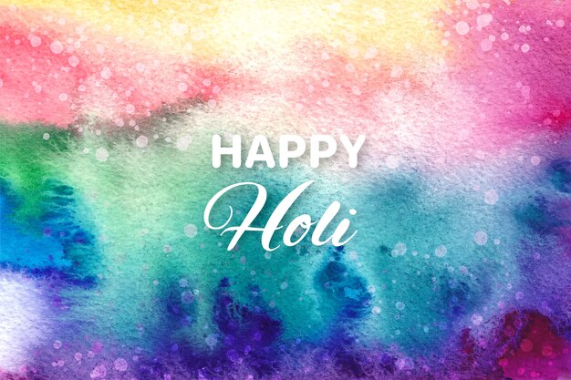 Concepto de explosión de acuarela para festival holi