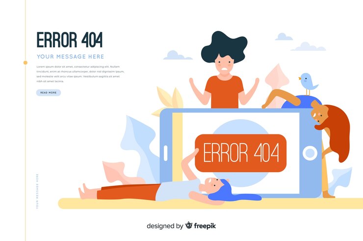 Vector gratuito concepto de fallo técnico para landing page