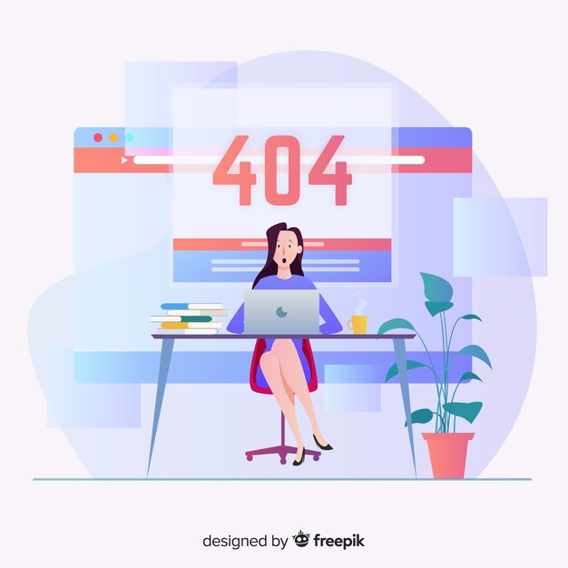 Concepto de fallo técnico para landing page