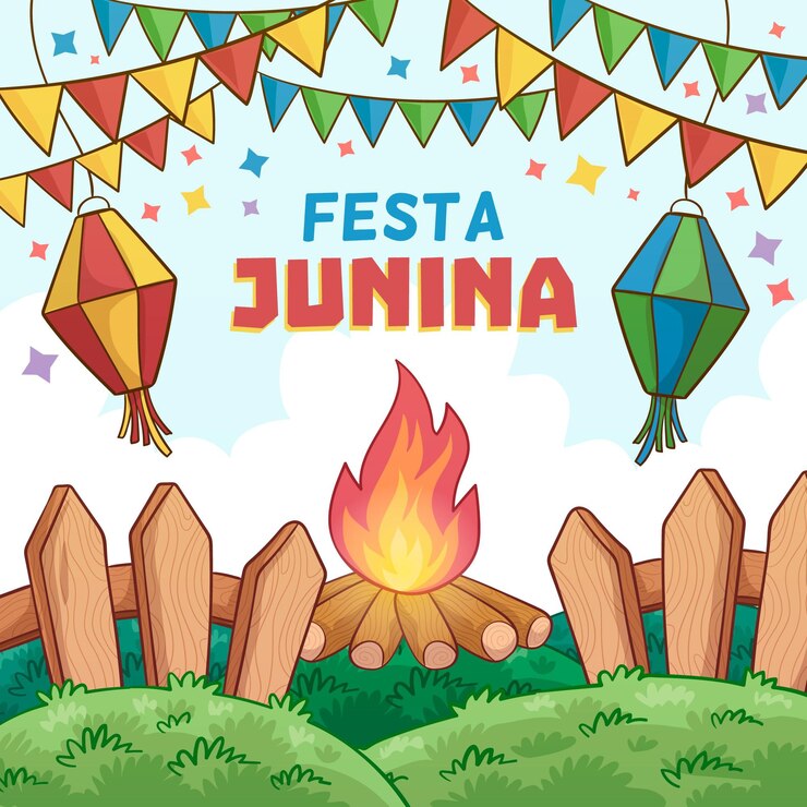 Vector gratuito concepto de festa junina dibujado a mano