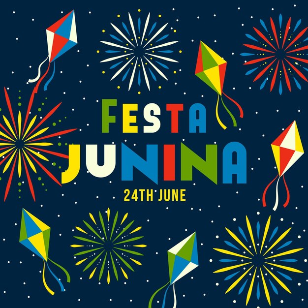 Concepto de fiesta junina