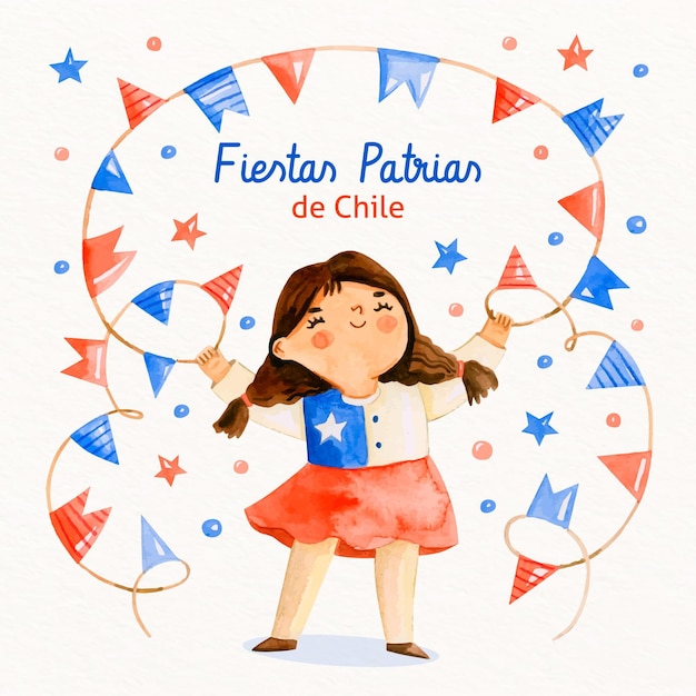 Concepto de fiestas patrias de chile