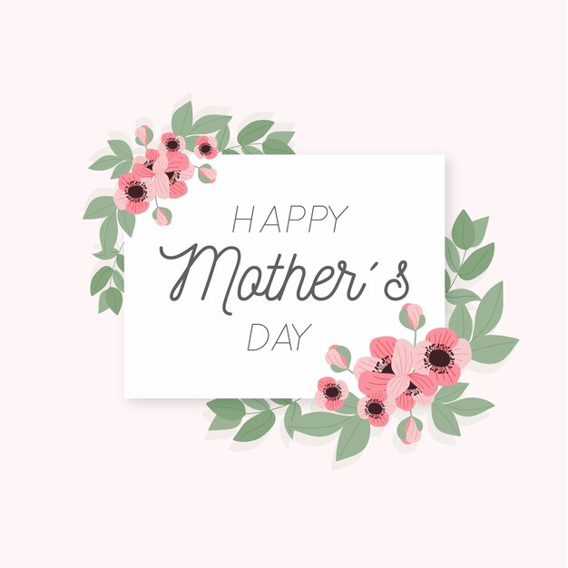 Concepto floral del día de la madre