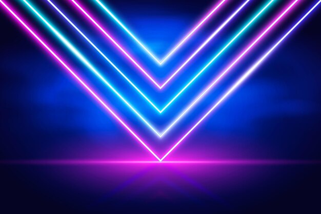 Concepto de fondo abstracto luces de neón