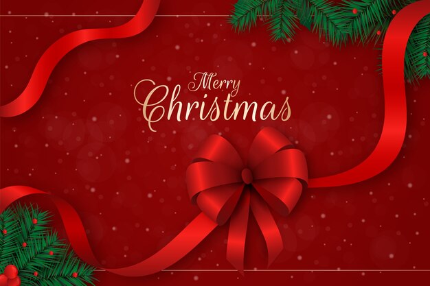 Concepto de fondo de cinta de Navidad