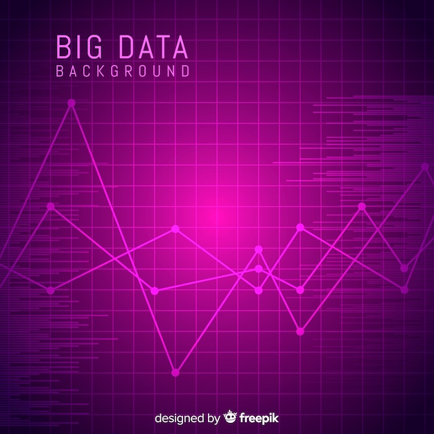 Vector gratuito concepto de fondo de estilo abstracto de macrodatos