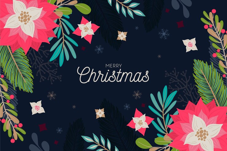 Vector gratuito el concepto de fondo de la feliz navidad